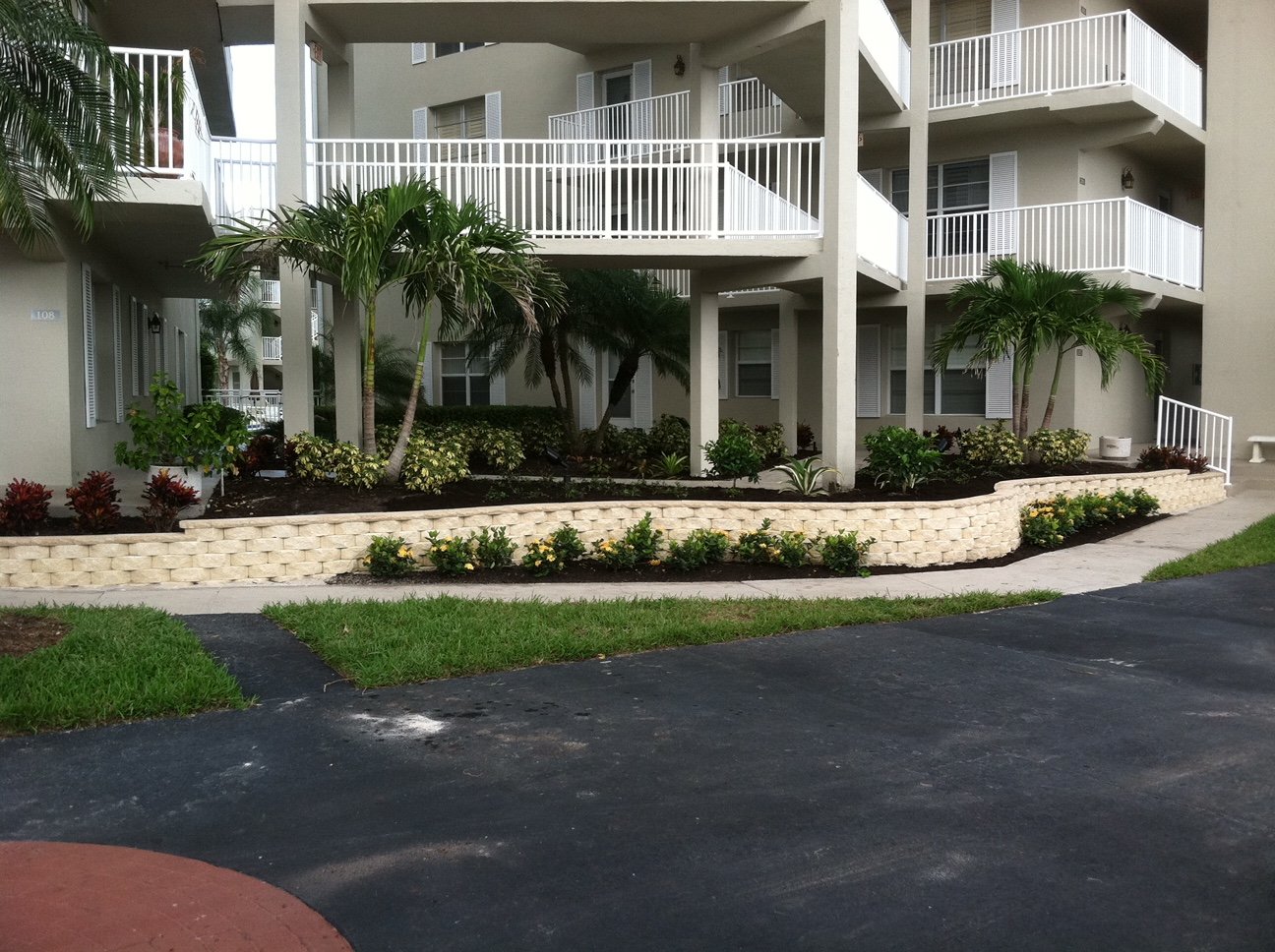 Retaining Wall Finished